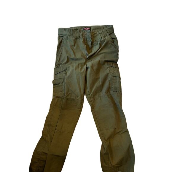 Tru Spec Straight Leg Khaki Green Cargo Jeans Mens 32x28 - Picture 1 of 4